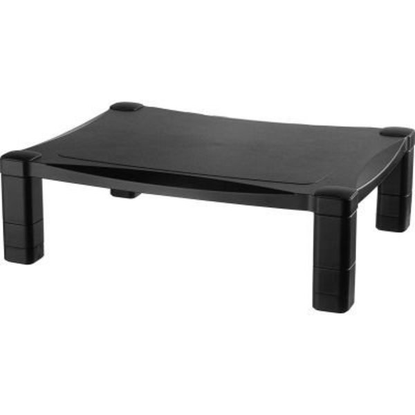 Kantek. Kantek Single Level Height Adjustable Monitor Stand, Black MS400